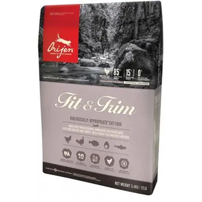 ORİJEN FİT & TRİM KİLO KONTROLÜ İÇİN KEDİ MAMASI 5,4 KG