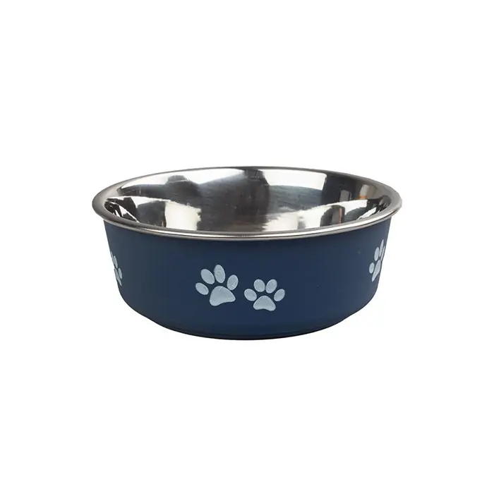 ORİPET PFB(D) 12CM 300ML PATİ DESENLİ LACİVERT MAMA SU KABI