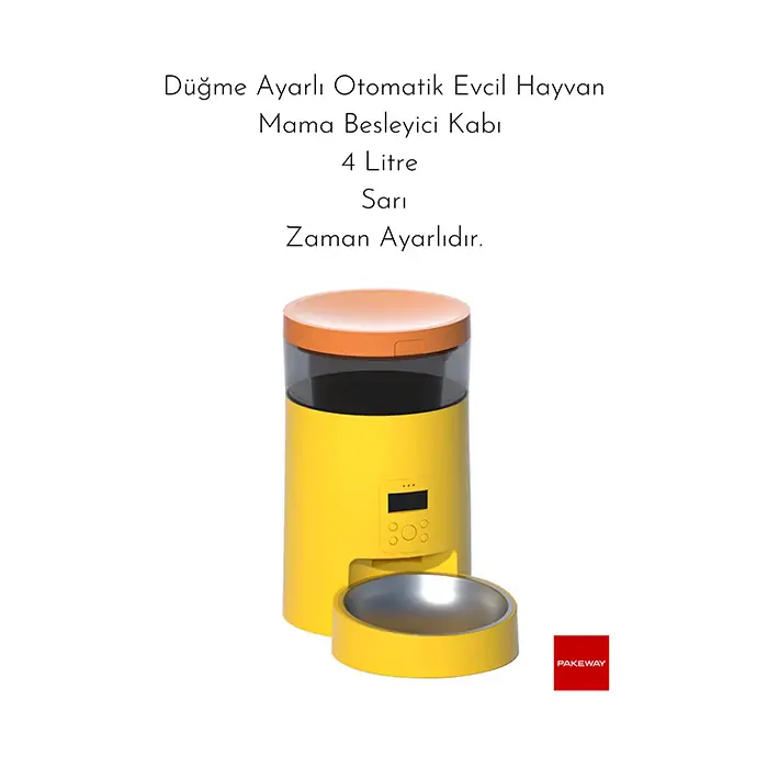PAKEWAY ZAMAN AYARLI MAMA KABI 4 LİTRE SARI