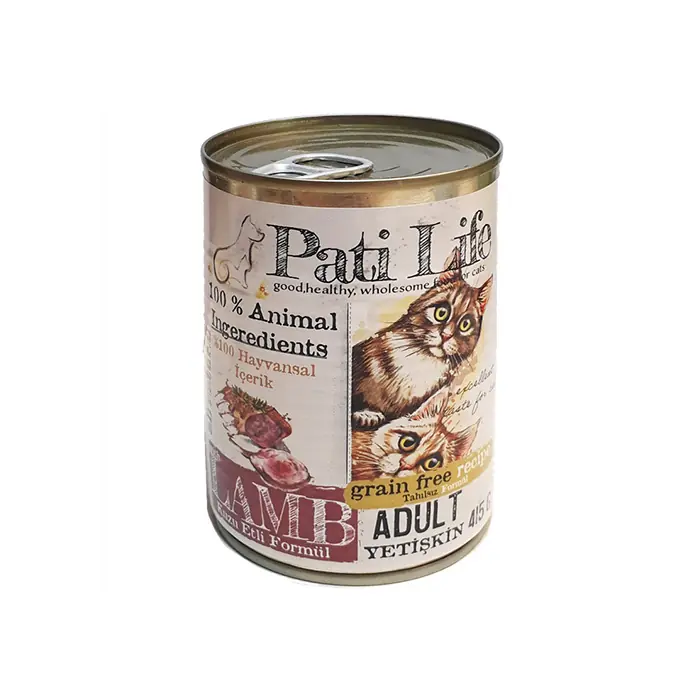PATİLİFE KUZU ETLİ YETİŞKİN KEDİ KONSERVE MAMASI 415GR