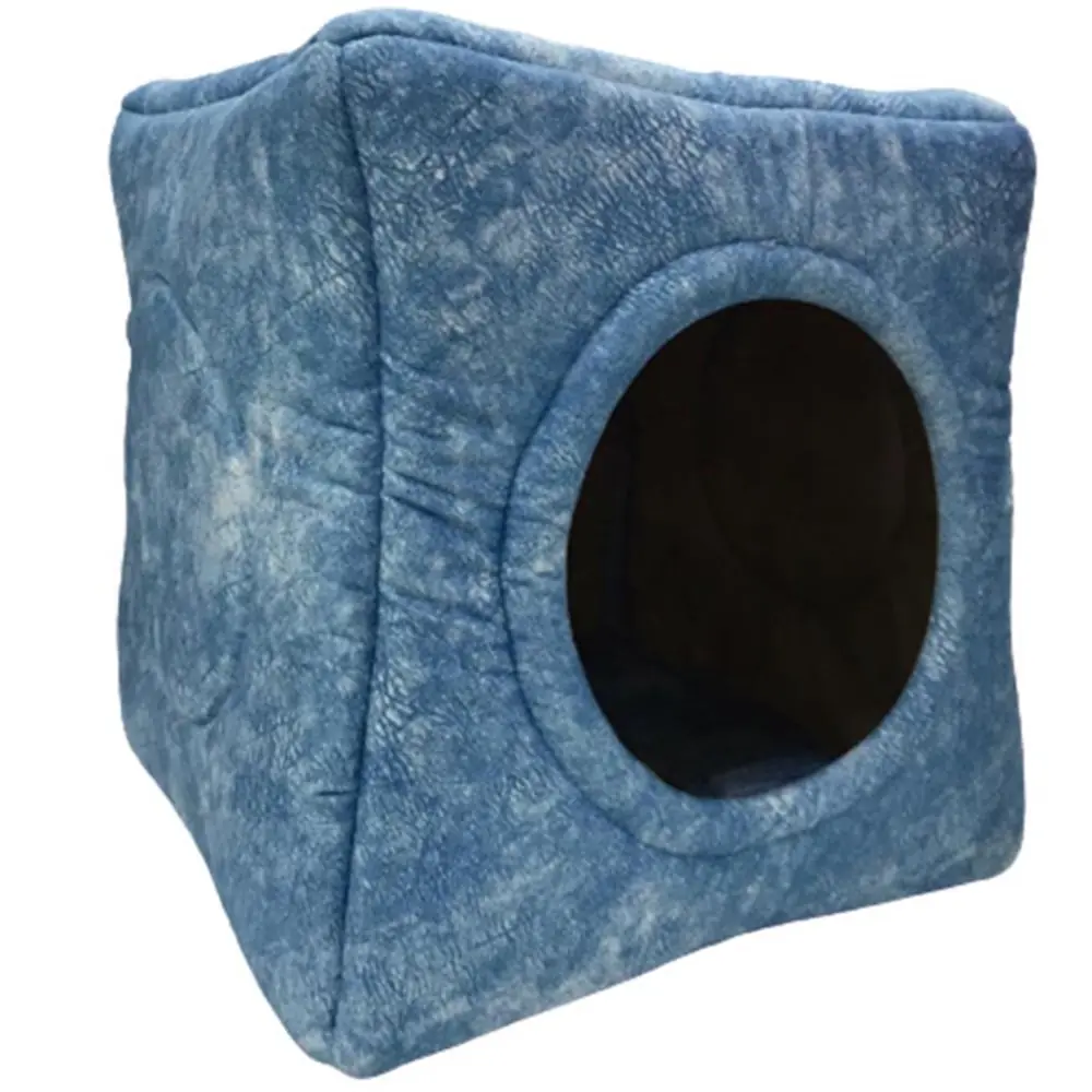 PET PRETTY COMFORT ÜÇ FONKSİYONLU KEDİ YATAĞI MAVİ