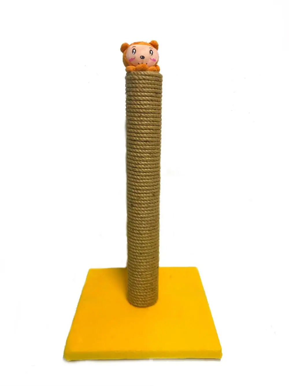PET PRETTY OYUNCAKLI İNCE KEDİ TIRMALAMA TAHTASI 50 CM SARI