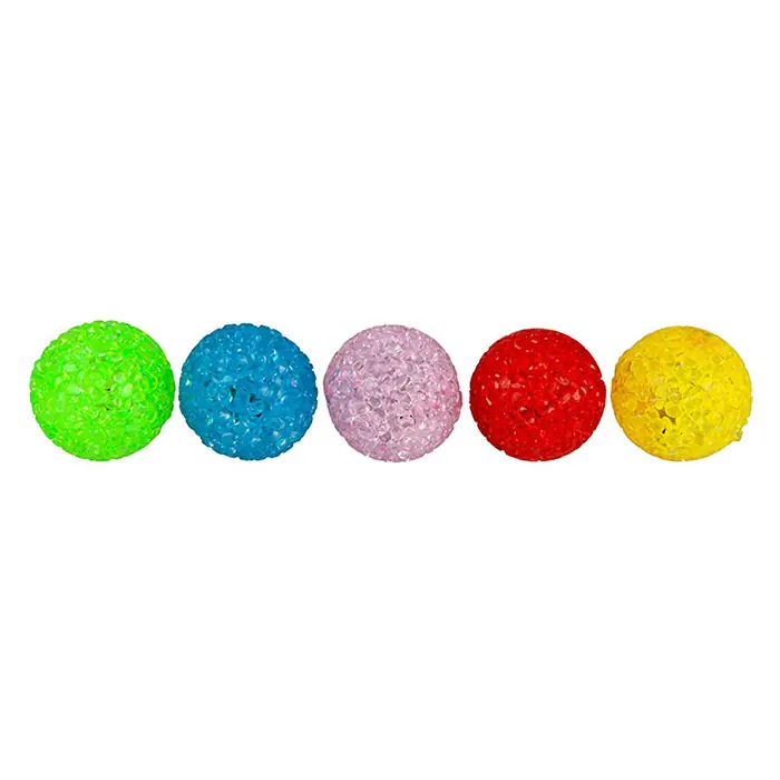 POLO PLASTİK PARLAK RENKLİ TOP KEDİ OYUNCAĞI 4 CM