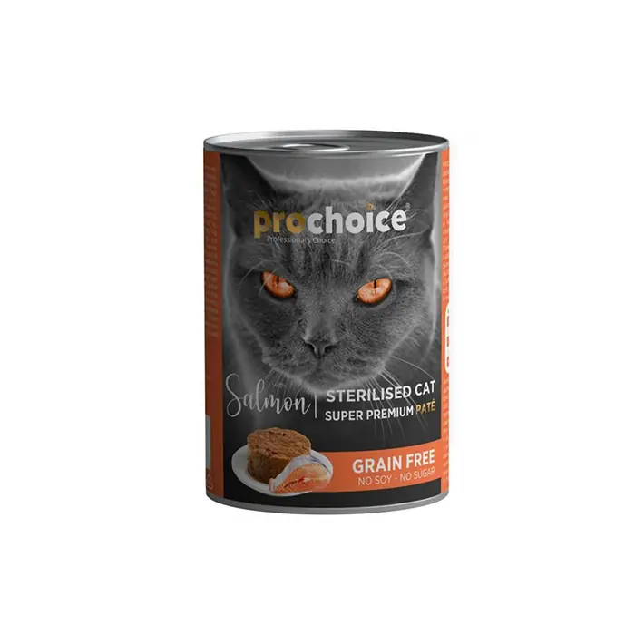 PRO CHOİCE SOMONLU TAHILSIZ PATE KISIR KEDİ KONSERVESİ 400GR
