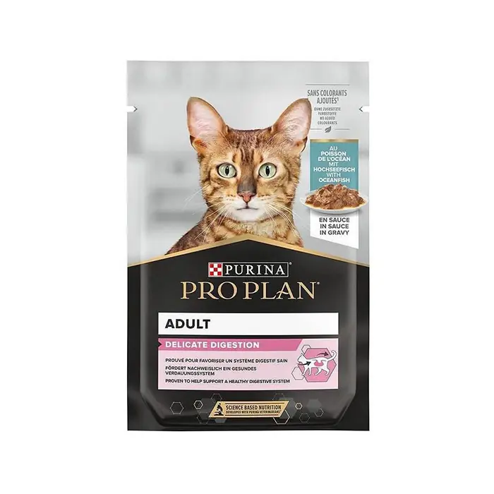 PRO PLAN DELİCATE OKYANUS BALIKLI POUCH KEDİ KONSERVESİ 85 GR
