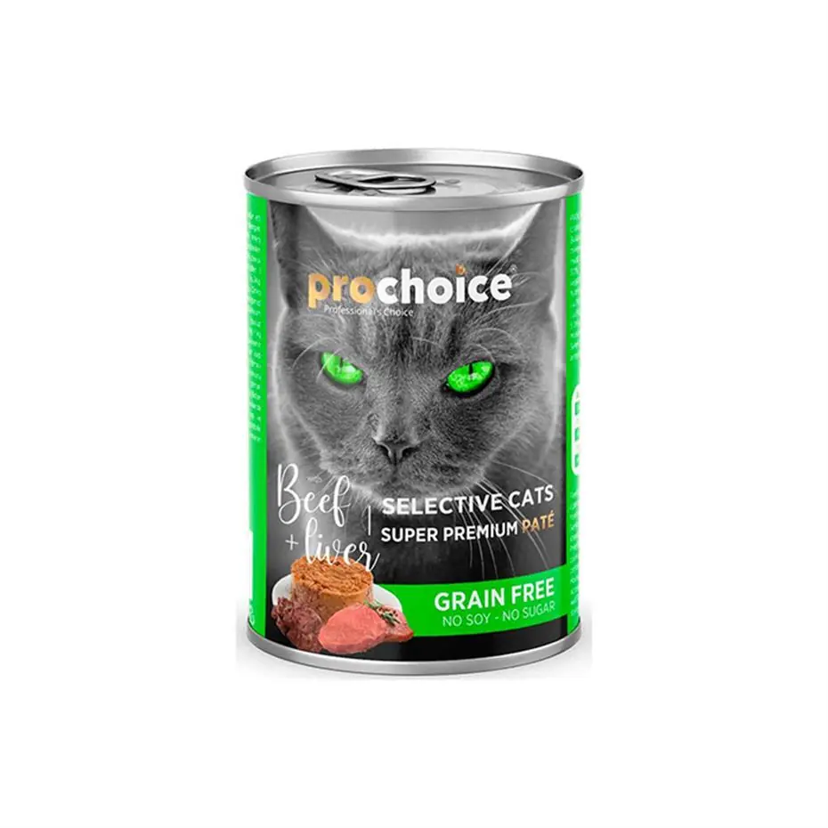 PROCHOİCE BEEF-LİVER YETİŞKİN KEDİ KONSERVESİ 400GR