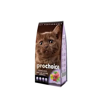 PROCHOİCE KUZU ETLİ PİRİNÇLİ YAVRU KEDİ MAMASI 15 KG