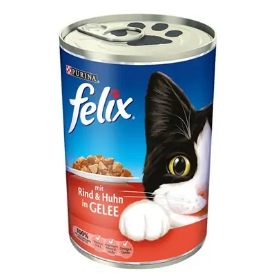 PURİNA FELİX SIĞIR ETLİ VE TAVUK ETLİ KEDİ KONSERVESİ 400 GR