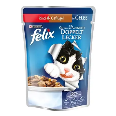PURİNA FELİX SIĞIR ETLİ VE TAVUKLU KEDİ ISLAK MAMASI 100 GR