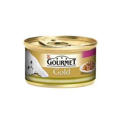 PURİNA GOURMET GOLD ÇİFTE LEZZET CİĞERLİ VE TAVŞAN ETLİ YAŞ KEDİ MAMASI 85 GR