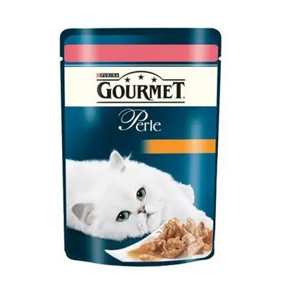 PURİNA GOURMET PERLE IZGARA SOMONLU YAŞ KEDİ MAMASI 85 GR