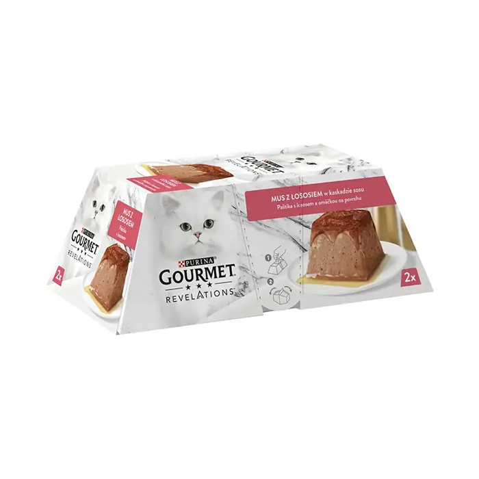 PURİNA GOURMET REVELATİONS SOMON BALIKLI KEDİ YAŞ MAMASI 2X57GR