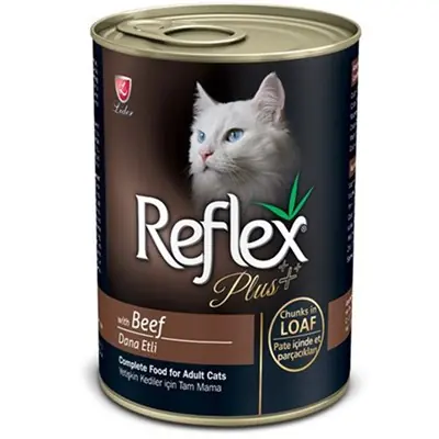 REFLEX PLUS BİFTEKLİ EZME KEDİ KONSERVESİ 400 GR