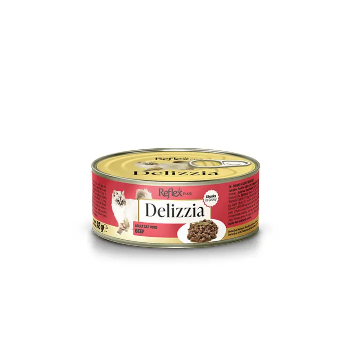 REFLEX PLUS DELİZZİA SOS İÇİNDE PARÇA ETLİ YETİŞKİN KEDİ YAŞ MAMASI 85 GR