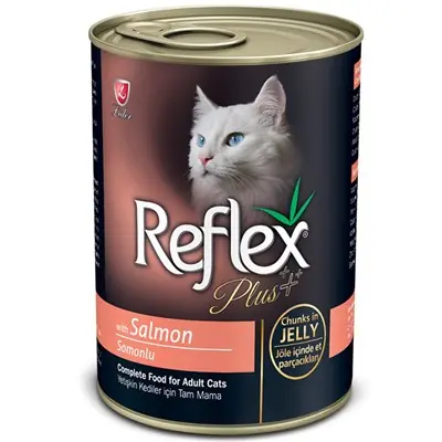 REFLEX PLUS JELLY SOMONLU KEDİ KONSERVESİ 400 GR