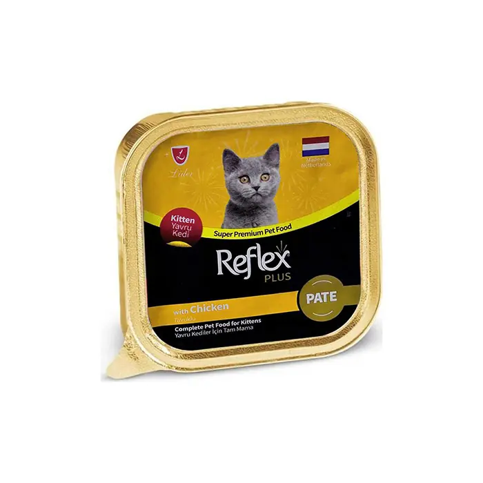 REFLEX PLUS PATE TAVUKLU YAVRU KEDİ YAŞ MAMASI 85GR