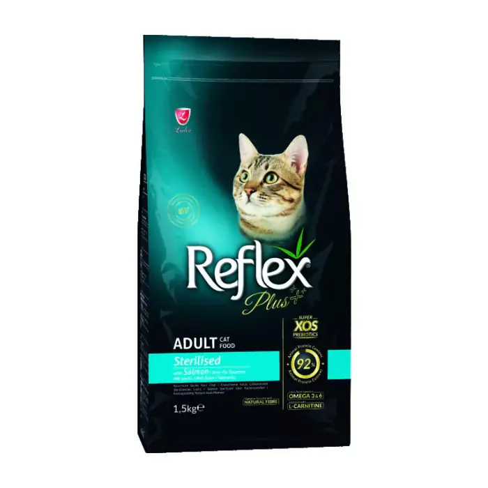 REFLEX PLUS STERİLİSED SOMONLU KISIRLAŞTIRILMIŞ KEDİ MAMASI 1,5 KG