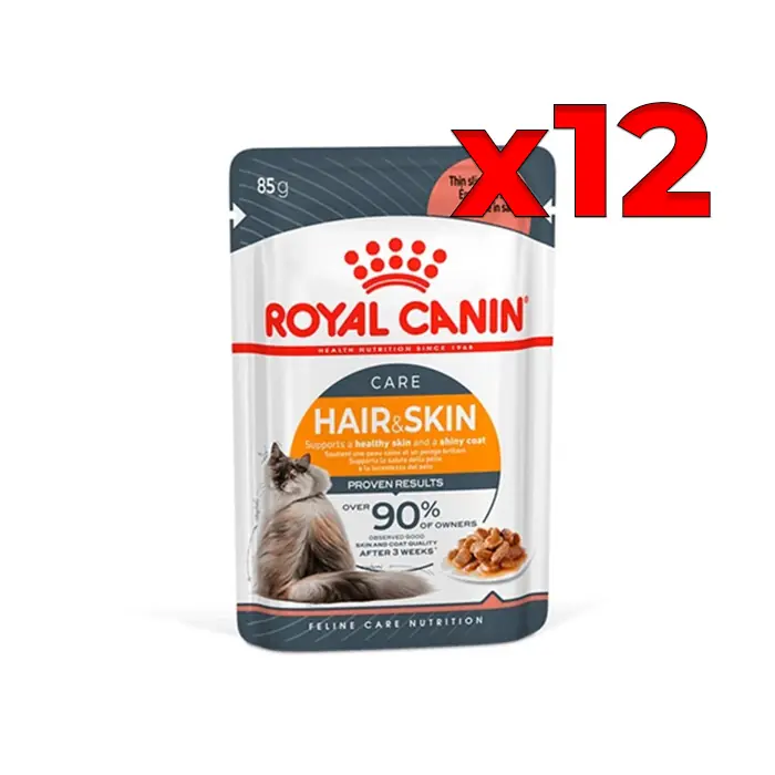 ROYAL CANİN GRAVY HAİR SKİN KEDİ YAŞ MAMASI 12X85GR