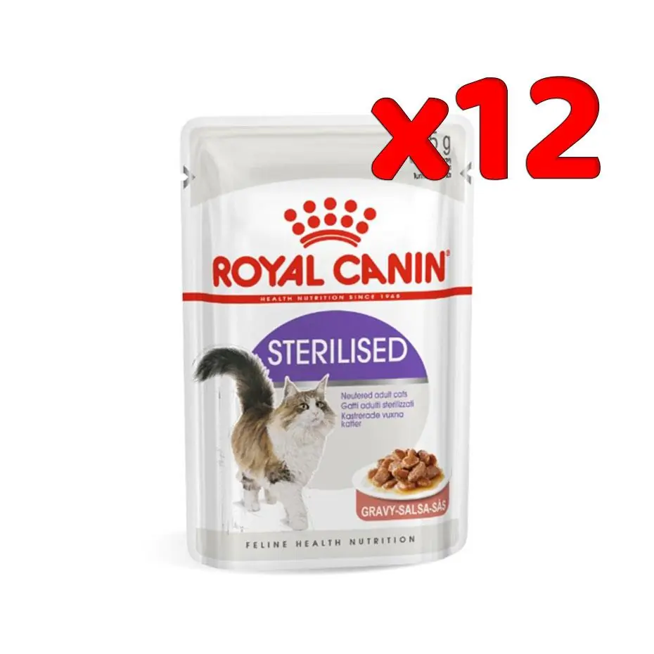 ROYAL CANİN GRAVY STERİLİSED KISIRLAŞTIRILMIŞ YAŞ KEDİ MAMASI 12X85 GR