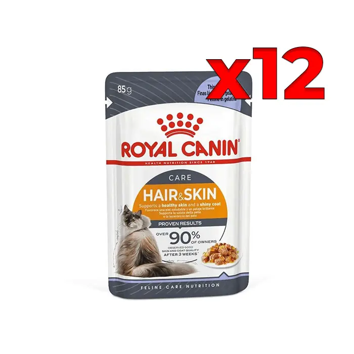 ROYAL CANİN JELLY HAİR SKİN KEDİ YAŞ MAMASI 12X85GR
