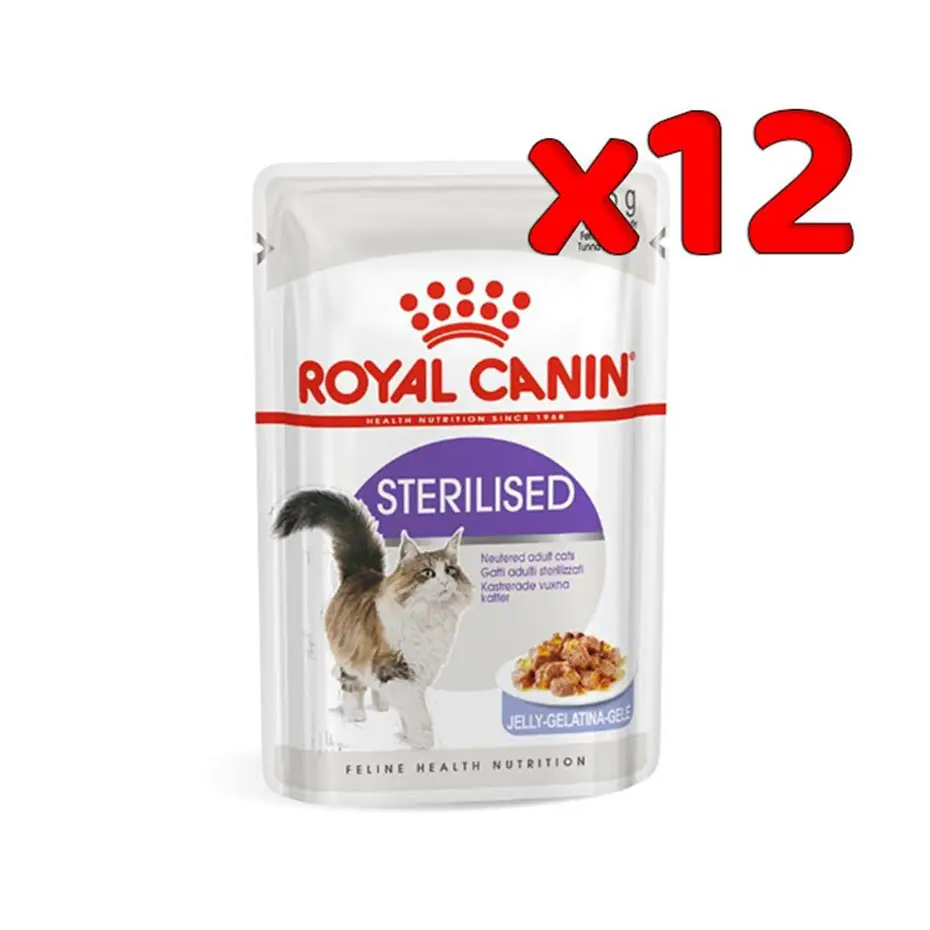 ROYAL CANİN JELLY STERİLİSED KISIRLAŞTIRILMIŞ YAŞ KEDİ MAMASI 12X85 GR