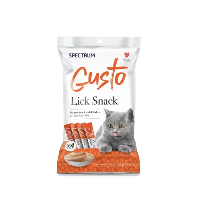 SPECTRUM GUSTO TAVUKLU SIVI KEDİ ÖDÜL MAMASI 15GR (4'LÜ)