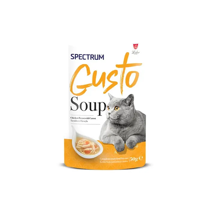 SPECTRUM GUSTO TAVUKLU VE HAVUÇLU KEDİ ÇORBASI 50GR