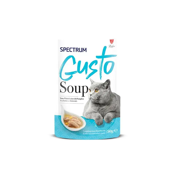 SPECTRUM GUSTO TON BALIKLI VE BAL KABAKLI KEDİ ÇORBASI 50GR