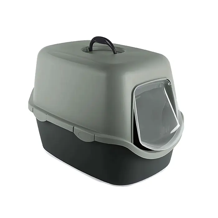 STEFANPLAST CATHY KAPALI KEDİ TUVALETİ YEŞİL 56X40X40CM