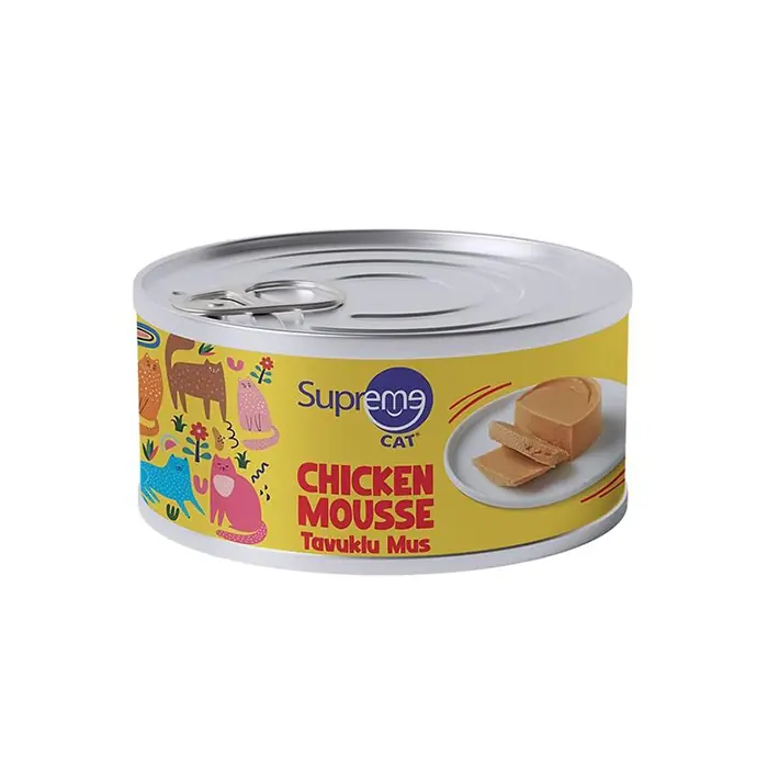 SUPREME MUS TAVUKLU KEDİ YAŞ MAMASI 85GR
