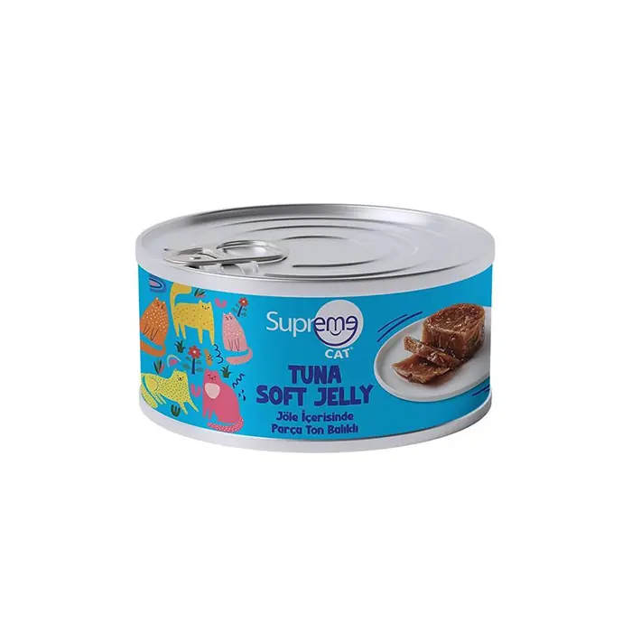 SUPREME PARÇA TON BALIKLI JÖLELİ YAŞ KEDİ MAMASI 85GR