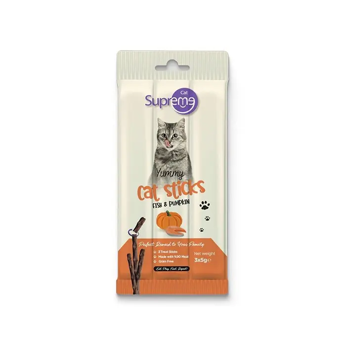 SUPREME TON BALIKLI VE BALKABAKLI KEDİ ÖDÜL ÇUBUK 3X5GR