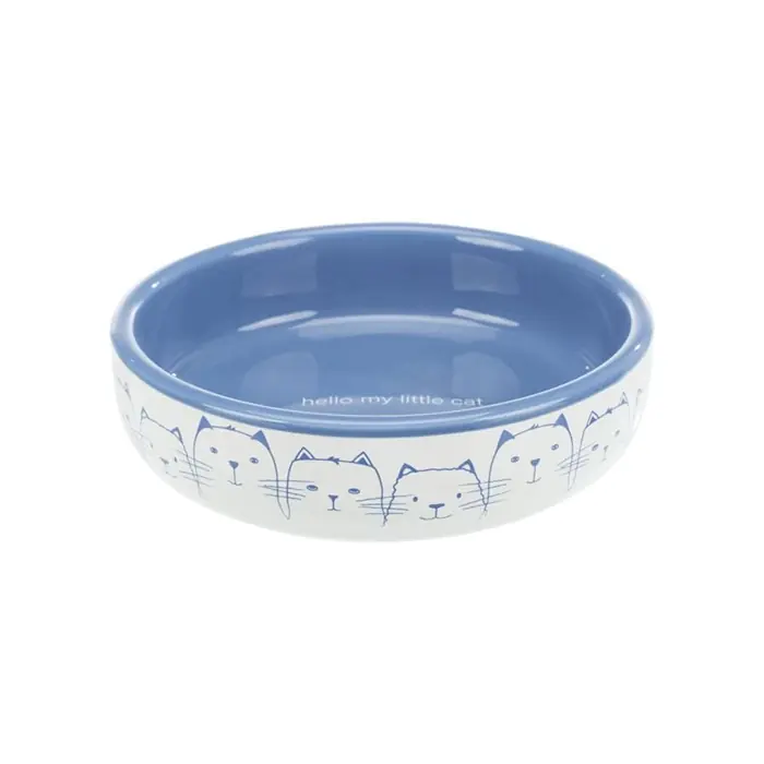 TRİXİE KEDİ FİGÜRLÜ SERAMİK MAMA VE SU KABI 0,3LT 15CM