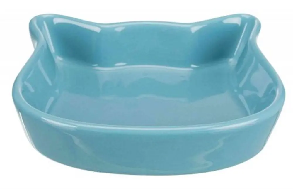TRİXİE KEDİ ŞEKİLLİ SERAMİK MAMA VE SU KABI 0,25 LT 12 CM