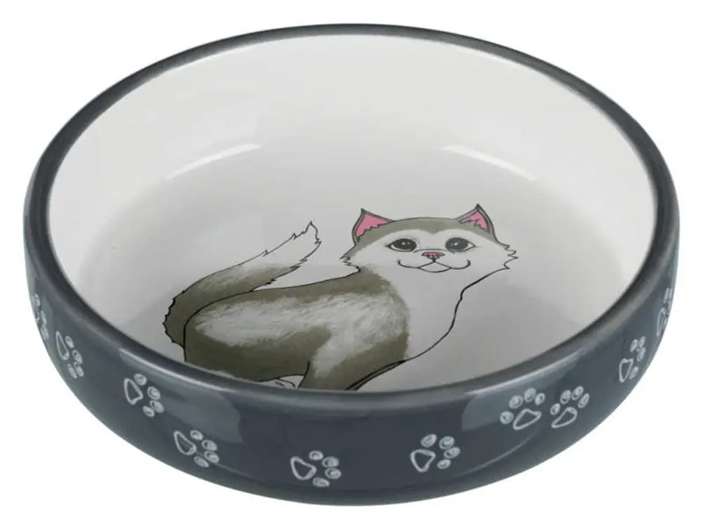 TRİXİE KISA BURUNLU KEDİ SERAMİK MAMA SU KABI 300 ML 15 CM