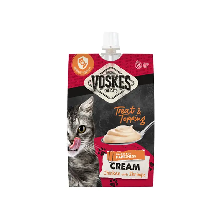 VOSKES TAVUK VE KARİDESLİ KREMA KEDİ ÖDÜLÜ 90GR