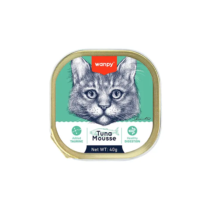 WANPY ALUTRAY TON BALIKLI YAŞ KEDİ MAMASI 6X40GR