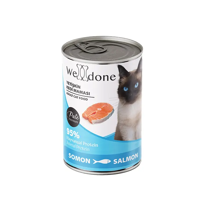 WELLDONE SOMONLU YETİŞKİN KEDİ KONSERVESİ 400GR