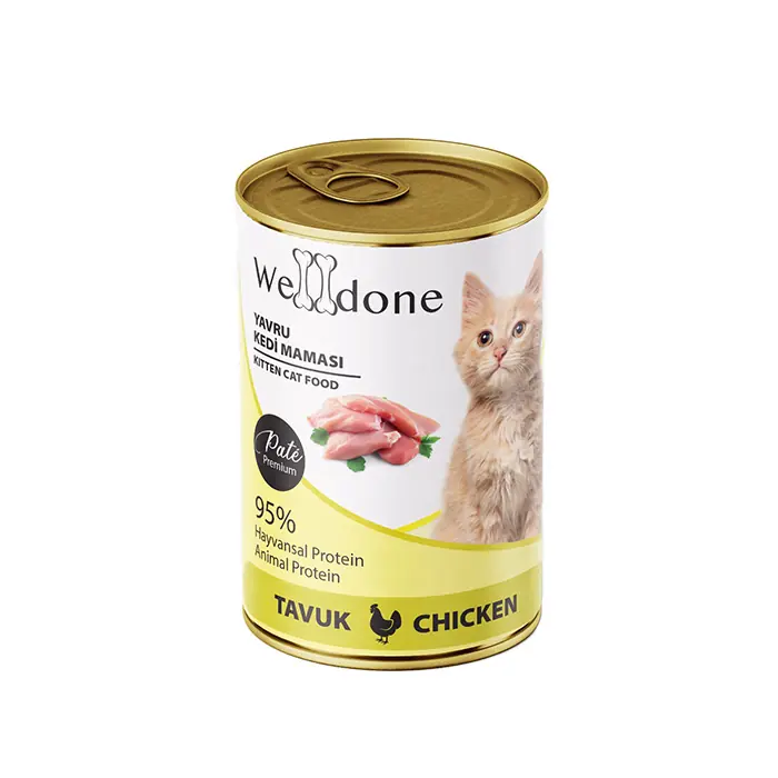 WELLDONE TAVUKLU YAVRU KEDİ KONSERVESİ 400GR