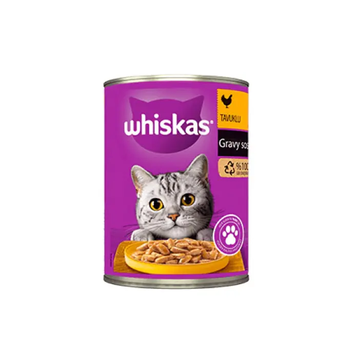 WHİSKAS SOS İÇİNDE TAVUKLU YETİŞKİN KEDİ KONSERVESİ 400GR