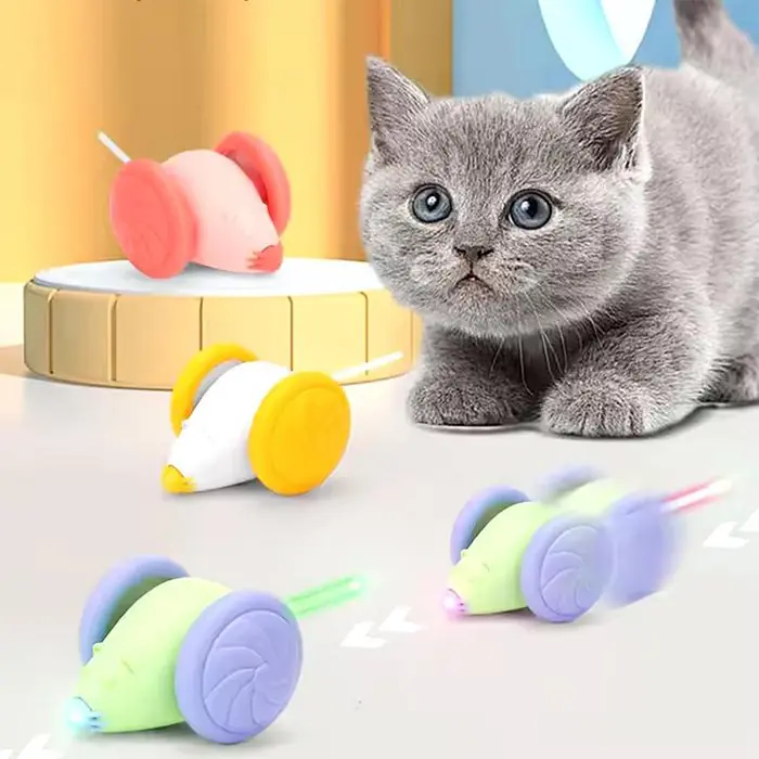 ZAMPA FARE ŞEKLİNDE ŞARJLI HAREKETLİ KEDİ OYUNCAĞI 9CM