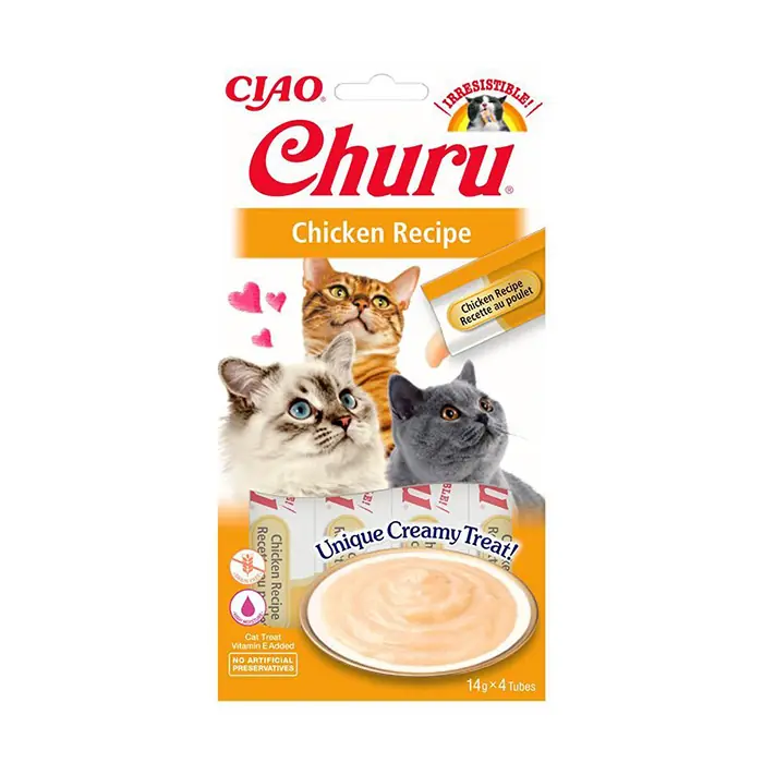 CIAO CHURU CREAM TAVUKLU SIVI KEDİ ÖDÜL MAMASI 4X14GR