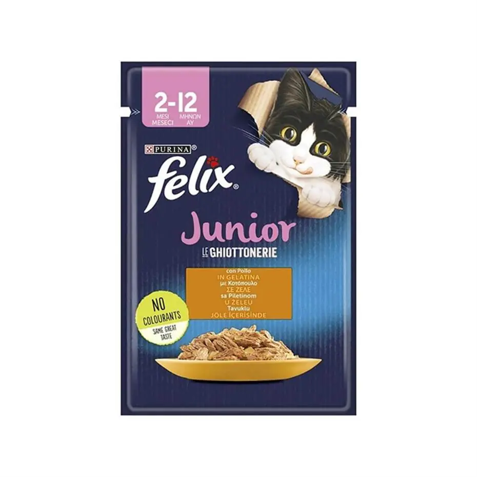 FELİX TAVUK ETLİ YAVRU KEDİ YAŞ MAMASI 85 GR