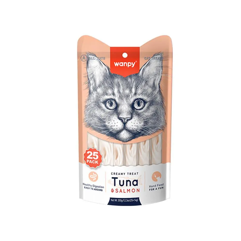 WANPY TON BALIKLI VE SOMONLU KREMA KEDİ ÖDÜLÜ 25X14GR