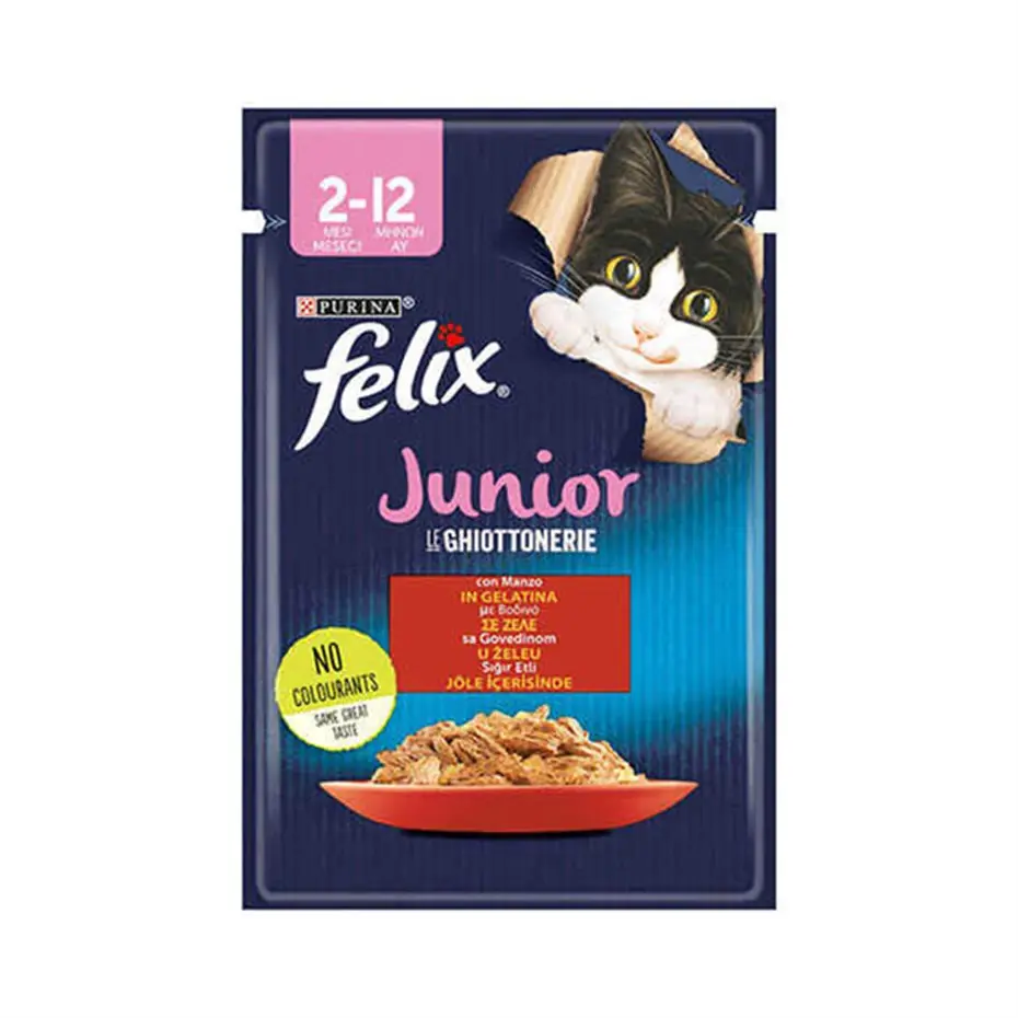 FELİX YAVRU SIĞIR ETLİ KEDİ YAŞ MAMA 85GR