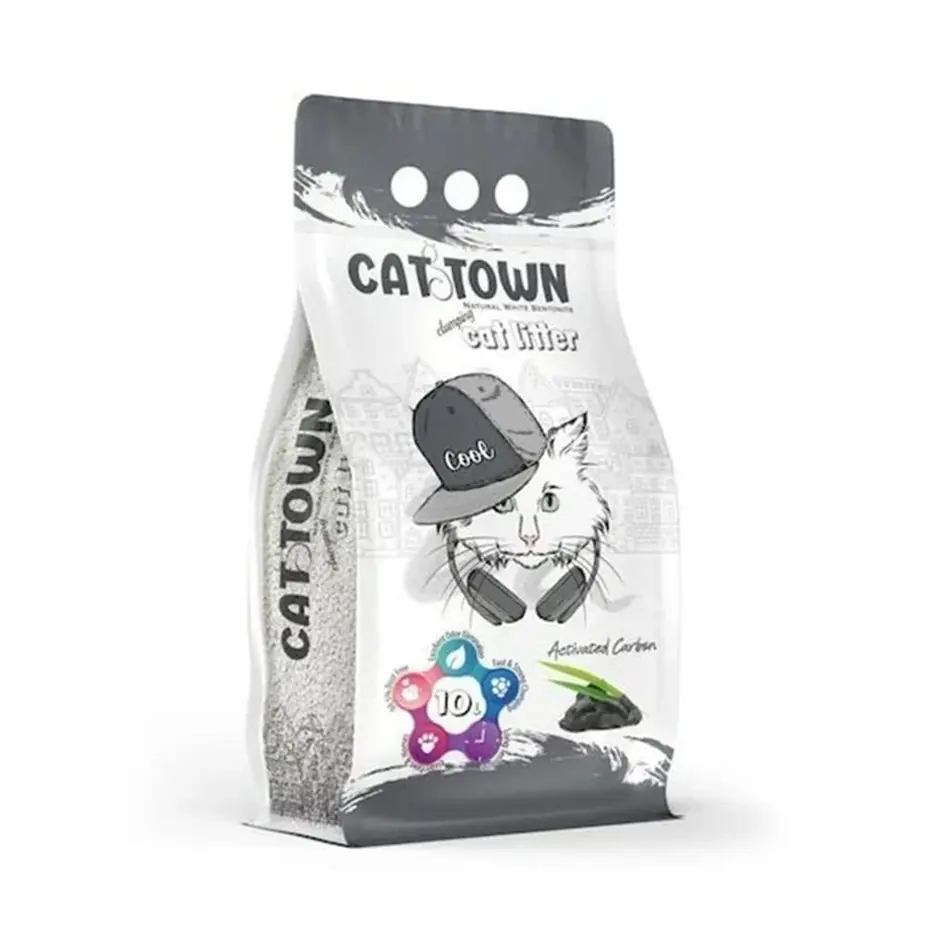CAT TOWN ACTİVATED CARBONLU BENTONİT KEDİ KUMU 10 LT