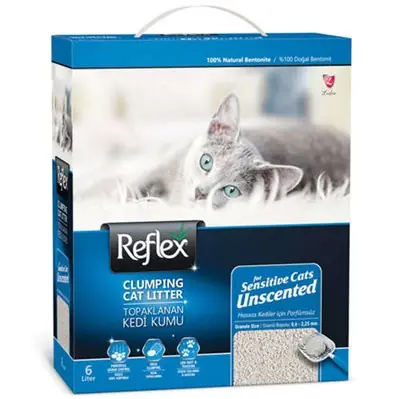 REFLEX SENSİTİVE UNSCENTED PARFÜMSÜZ HASSAS KEDİ KUMU 6 LT
