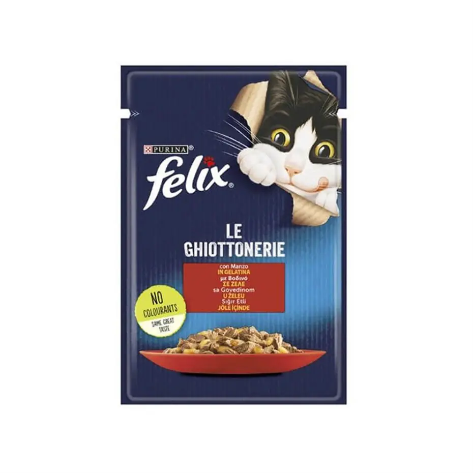 FELİX SIĞIR ETLİ KEDİ YAŞ MAMA 85GR