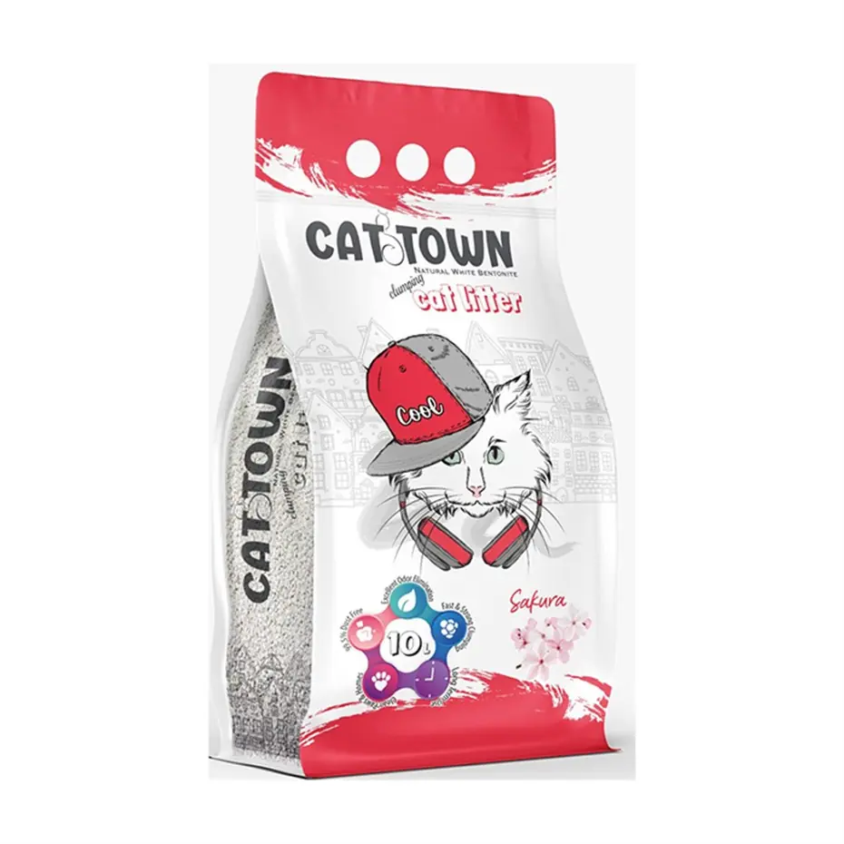 CAT TOWN SAKURA KİRAZ ÇİÇEĞİ KOKULU BENTONİT KEDİ KUMU 10 LT