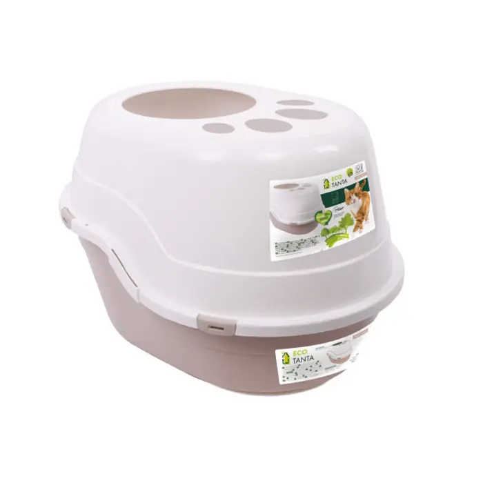 M-PETS ECO TANTA ÜSTTEN GİRİŞLİ KAPALI KEDİ TUVALETİ DESERT SAND